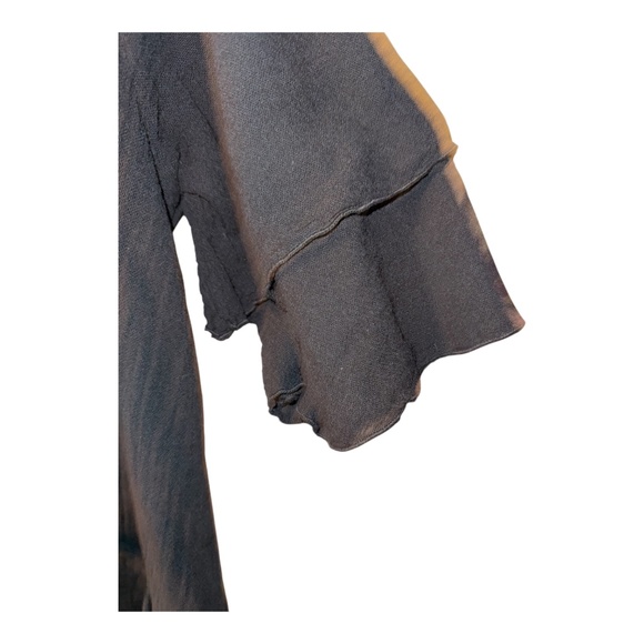 Sea Breeze Of California Black Lagenlook Gauze Dress Tiered XL - Picture 5 of 5